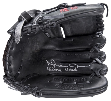 2008 Mariano Rivera Game Used And Signed Nike ProGold Tradition Fielders Glove-Final Season Yankee Stadium (Steiner)